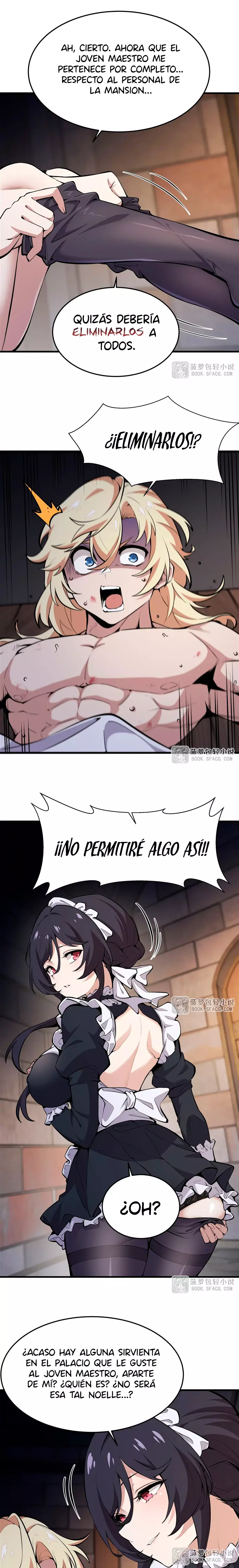 El villano rubio de la novela de la protagonista femenina quiere ser feliz capítulo 17 página 6