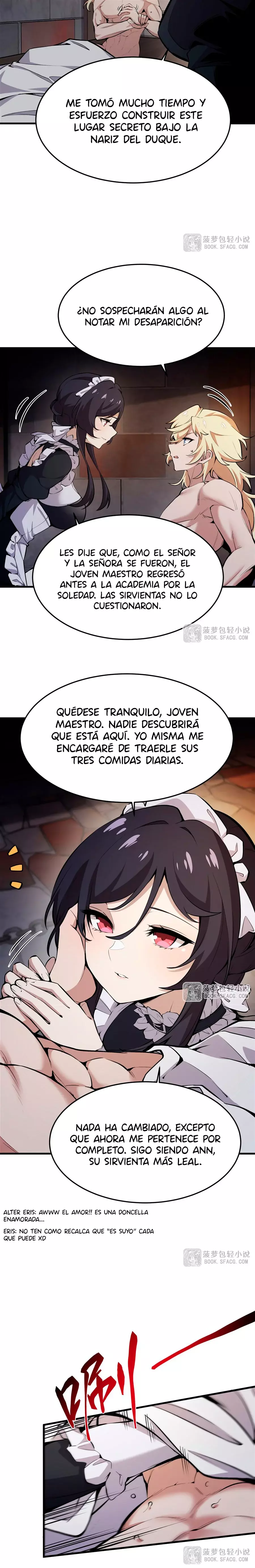 El villano rubio de la novela de la protagonista femenina quiere ser feliz capítulo 17 página 9