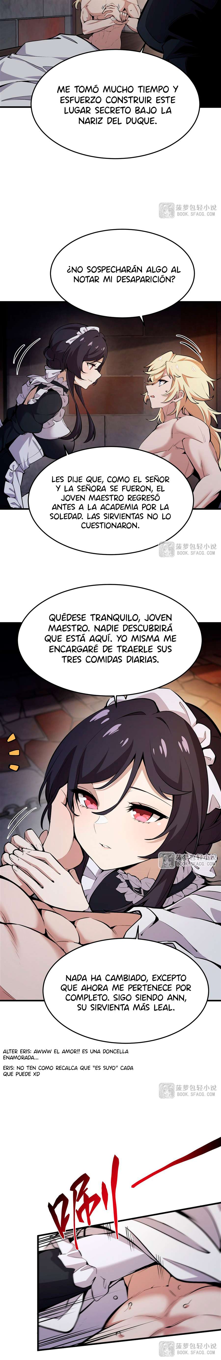 El villano rubio de la novela de la protagonista femenina quiere ser feliz capítulo 17 página 9