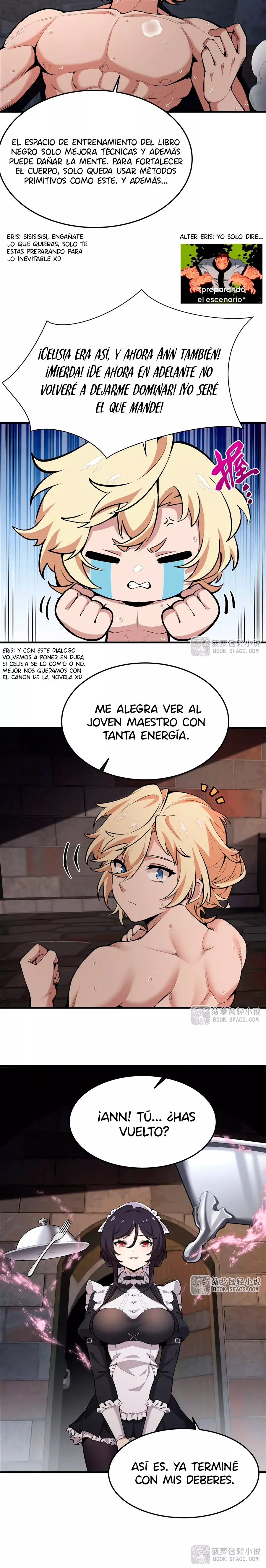 El villano rubio de la novela de la protagonista femenina quiere ser feliz capítulo 18 página 2