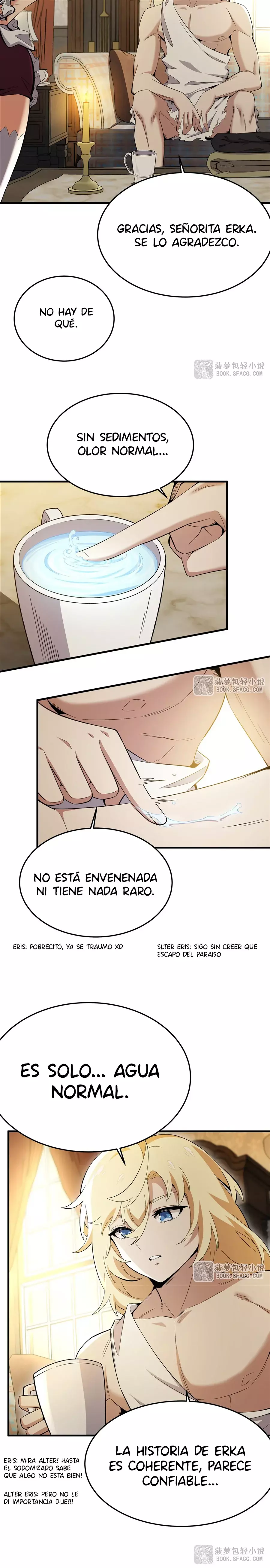 El villano rubio de la novela de la protagonista femenina quiere ser feliz capítulo 27 página 8