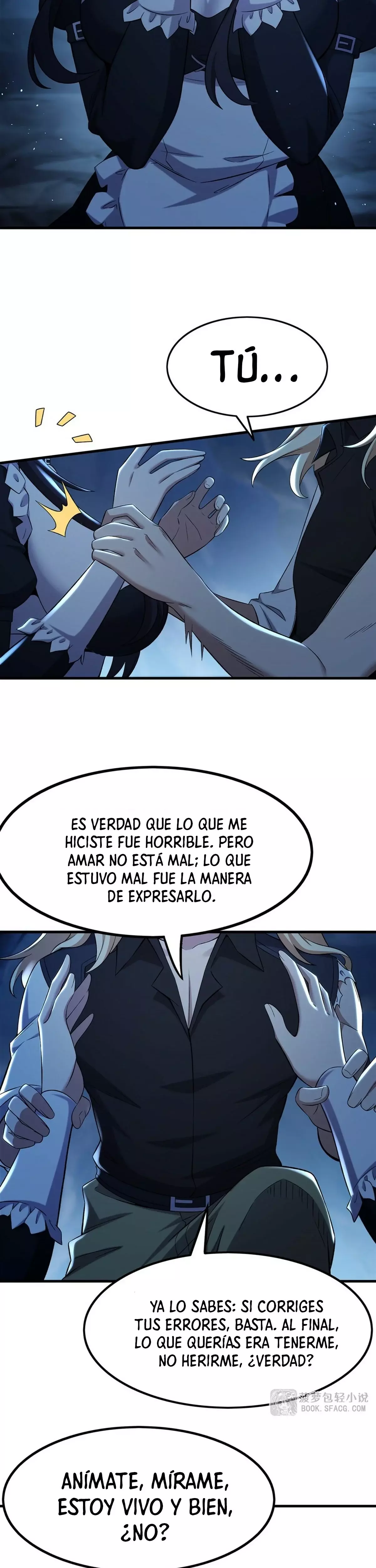 El villano rubio de la novela de la protagonista femenina quiere ser feliz capítulo 32 página 6