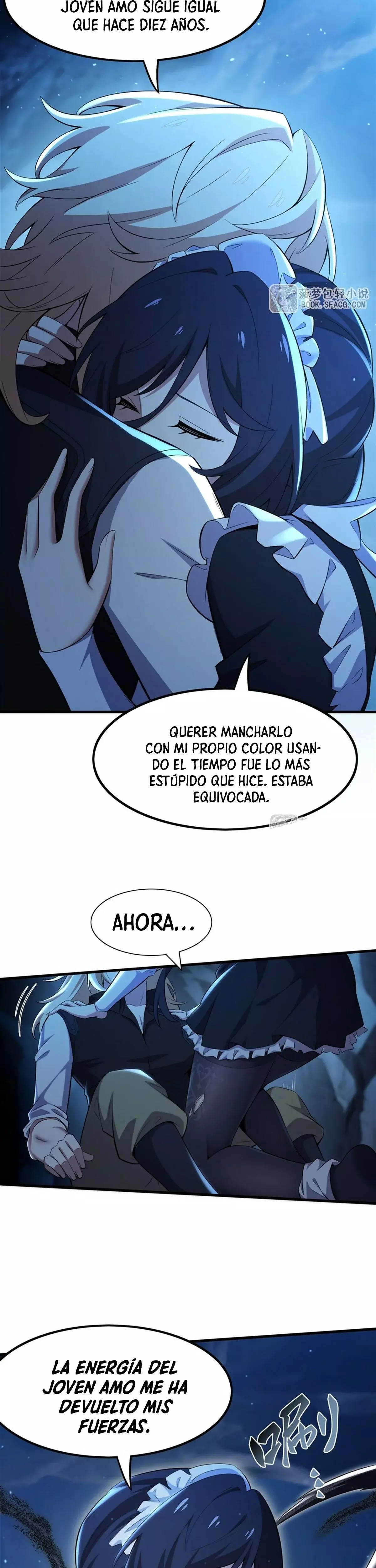El villano rubio de la novela de la protagonista femenina quiere ser feliz capítulo 32 página 9