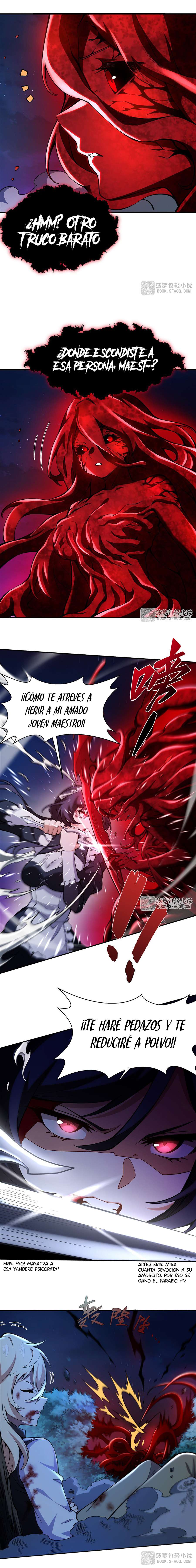 El villano rubio de la novela de la protagonista femenina quiere ser feliz capítulo 34 página 9