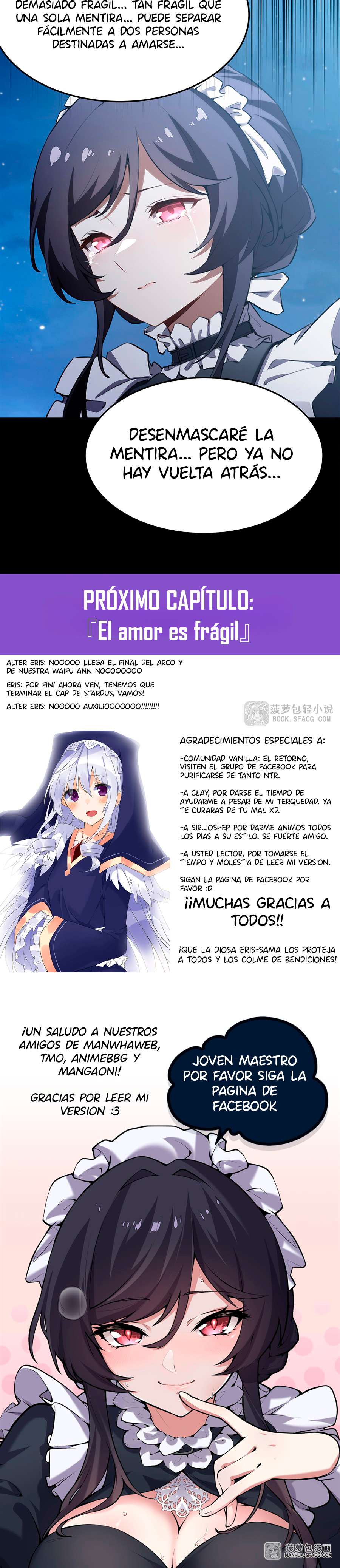 El villano rubio de la novela de la protagonista femenina quiere ser feliz capítulo 36 página 18