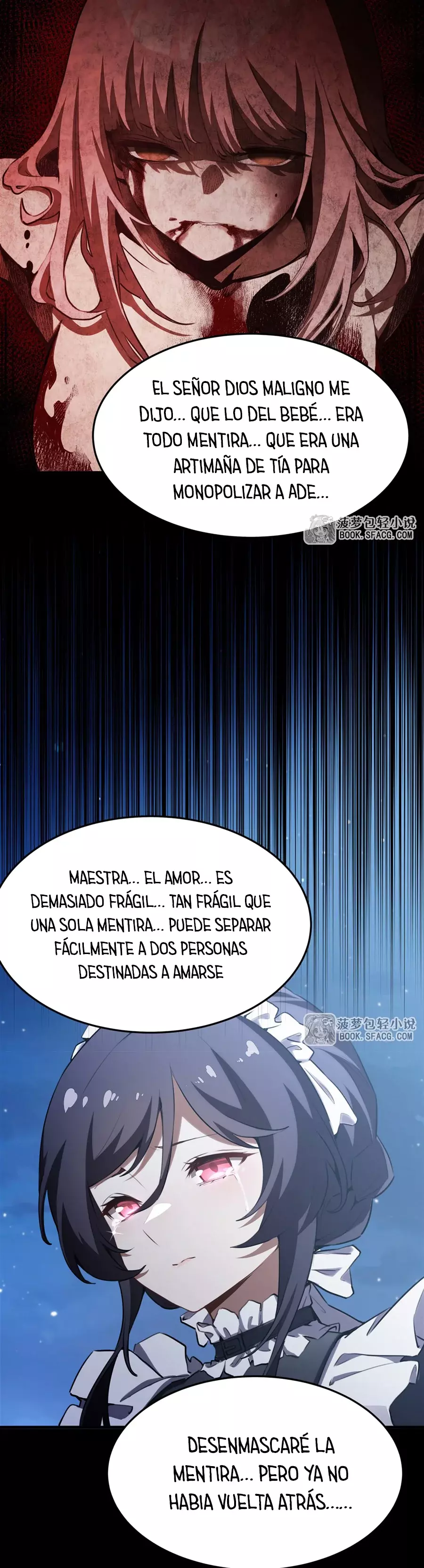 El villano rubio de la novela de la protagonista femenina quiere ser feliz capítulo 37 página 29