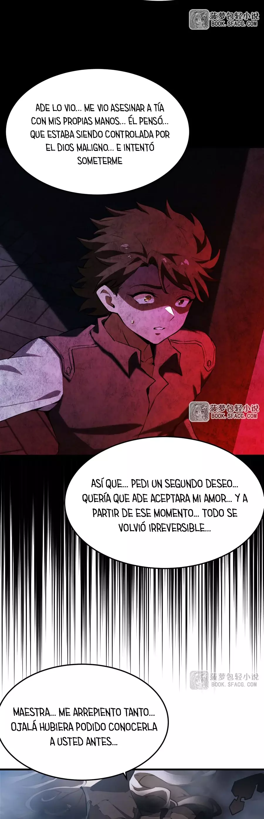 El villano rubio de la novela de la protagonista femenina quiere ser feliz capítulo 37 página 30