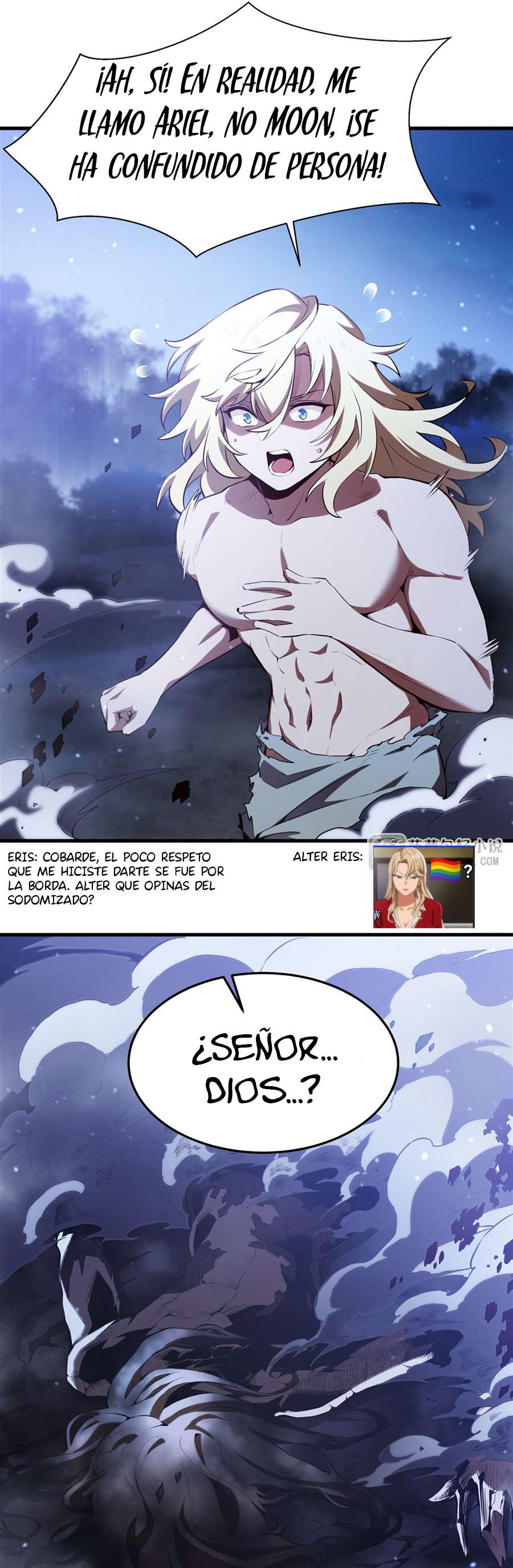 El villano rubio de la novela de la protagonista femenina quiere ser feliz capítulo 37 página 10