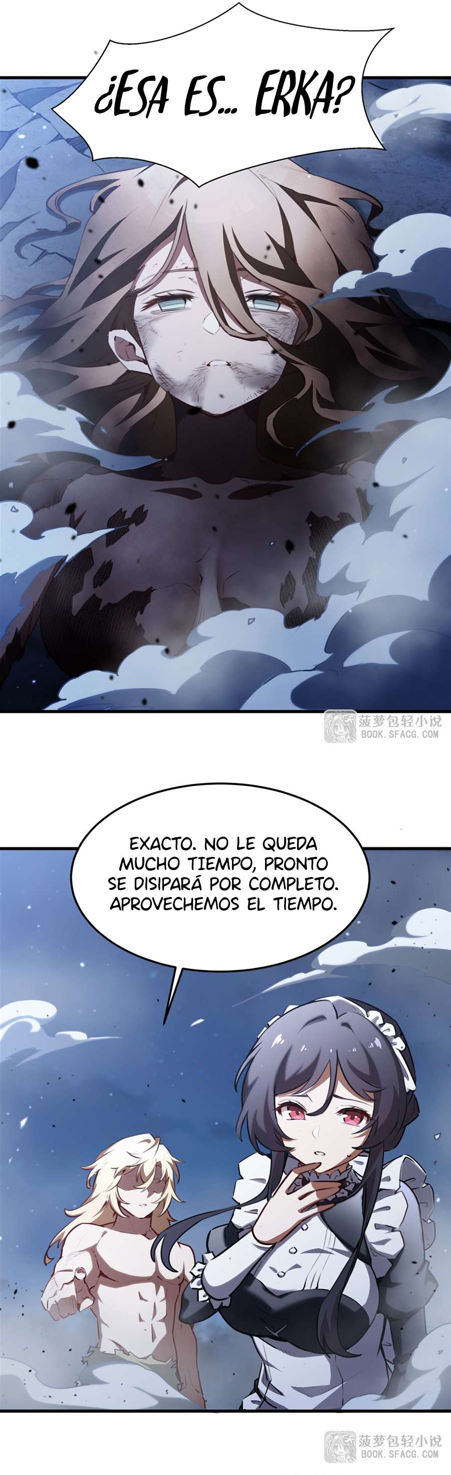 El villano rubio de la novela de la protagonista femenina quiere ser feliz capítulo 37 página 18