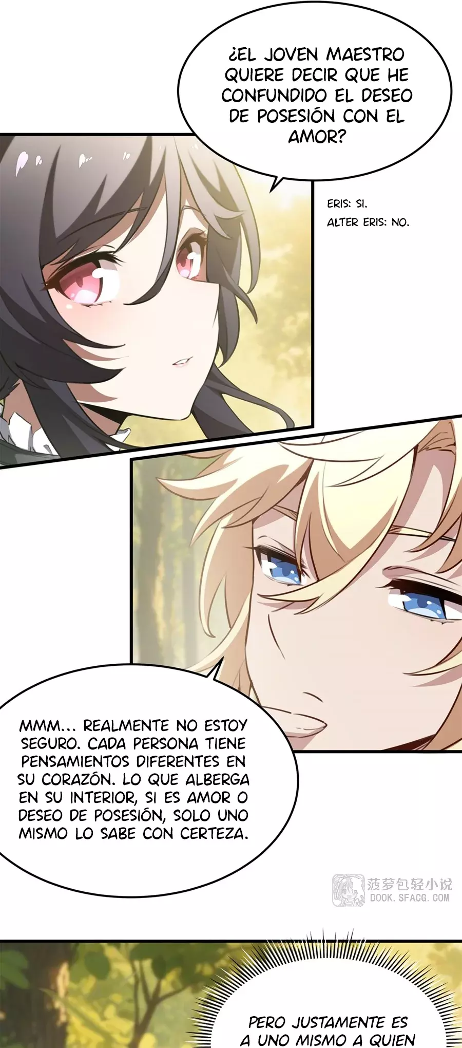 El villano rubio de la novela de la protagonista femenina quiere ser feliz capítulo 38 página 11