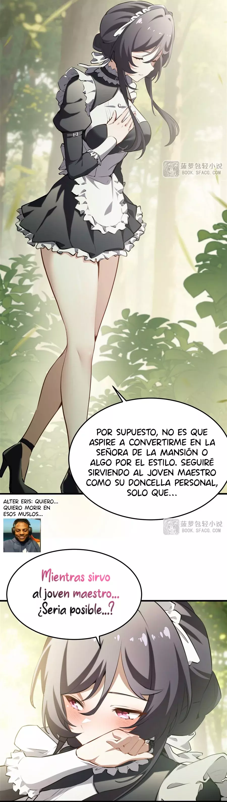 El villano rubio de la novela de la protagonista femenina quiere ser feliz capítulo 38 página 17