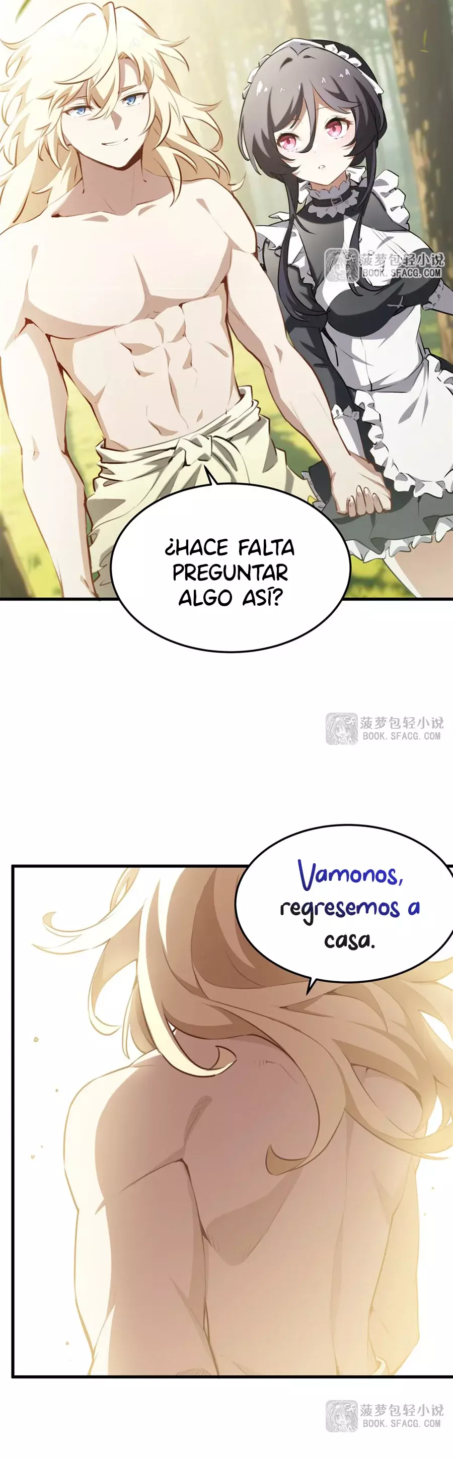 El villano rubio de la novela de la protagonista femenina quiere ser feliz capítulo 38 página 19