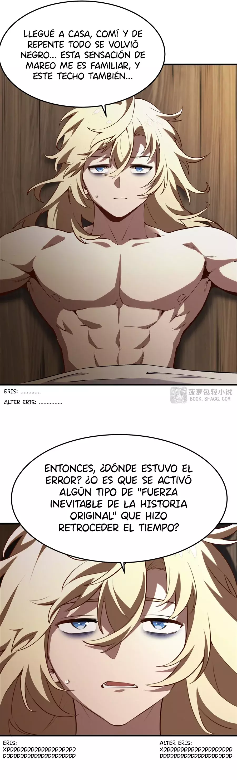 El villano rubio de la novela de la protagonista femenina quiere ser feliz capítulo 38 página 23