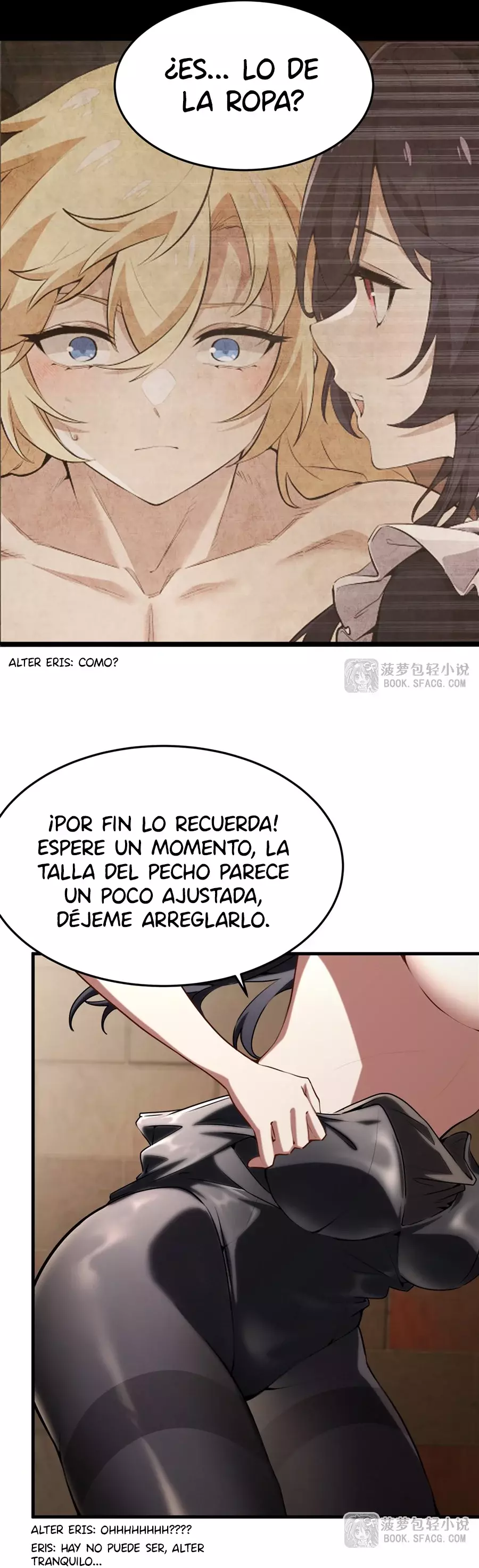El villano rubio de la novela de la protagonista femenina quiere ser feliz capítulo 38 página 28