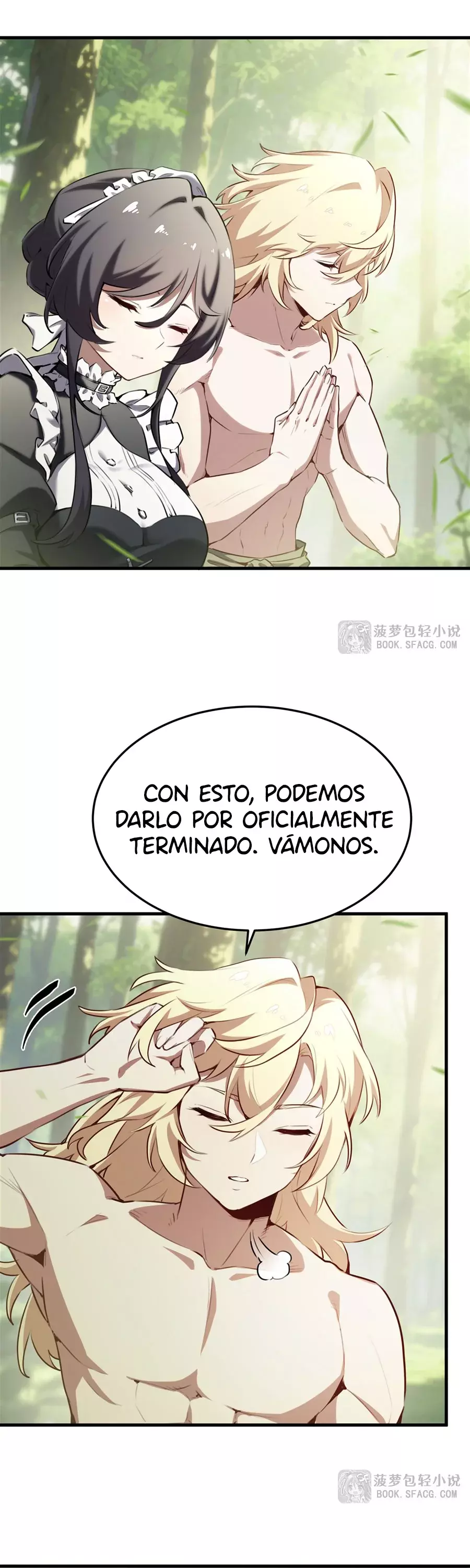 El villano rubio de la novela de la protagonista femenina quiere ser feliz capítulo 38 página 5