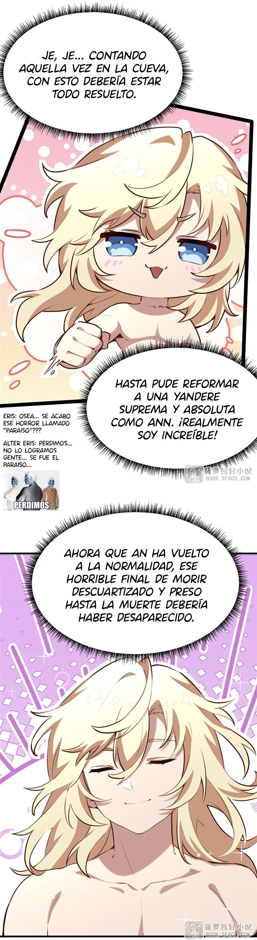 El villano rubio de la novela de la protagonista femenina quiere ser feliz capítulo 38 página 21