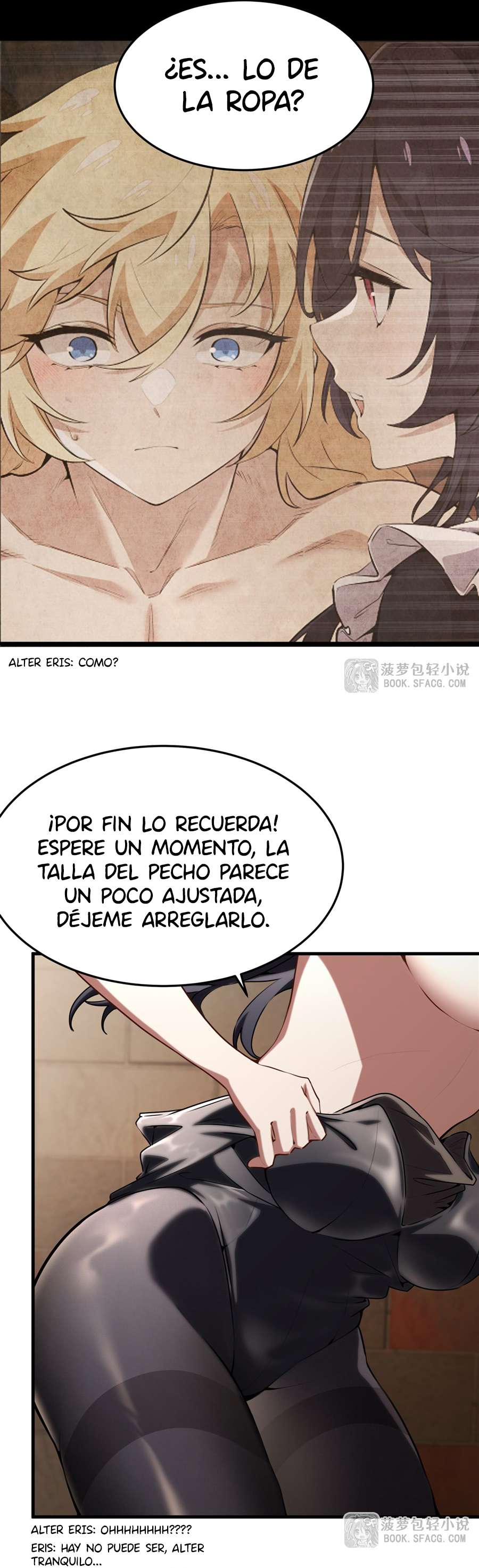 El villano rubio de la novela de la protagonista femenina quiere ser feliz capítulo 38 página 28