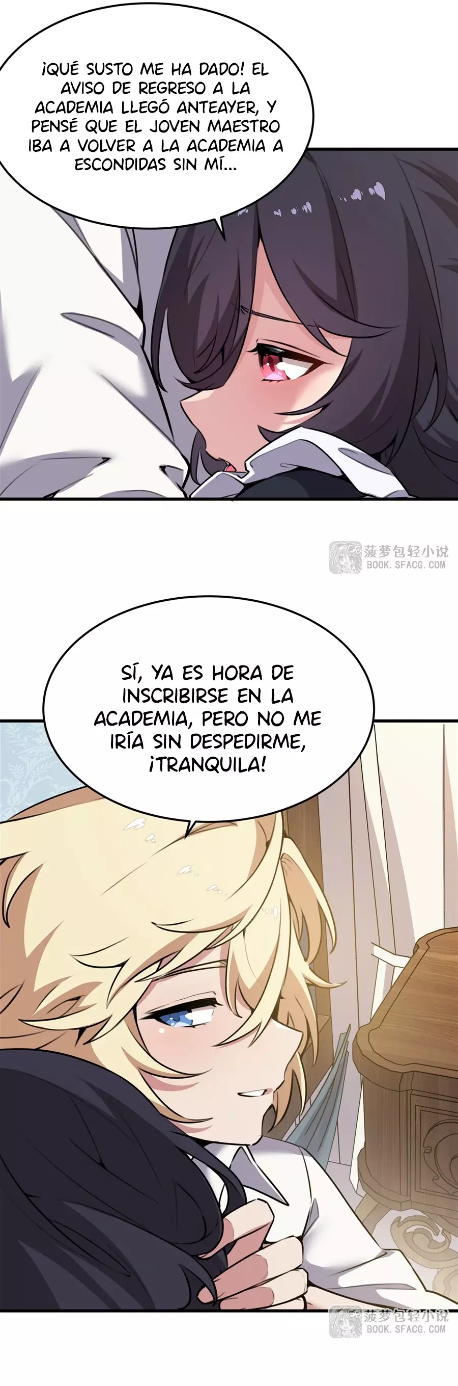 El villano rubio de la novela de la protagonista femenina quiere ser feliz capítulo 39 página 15
