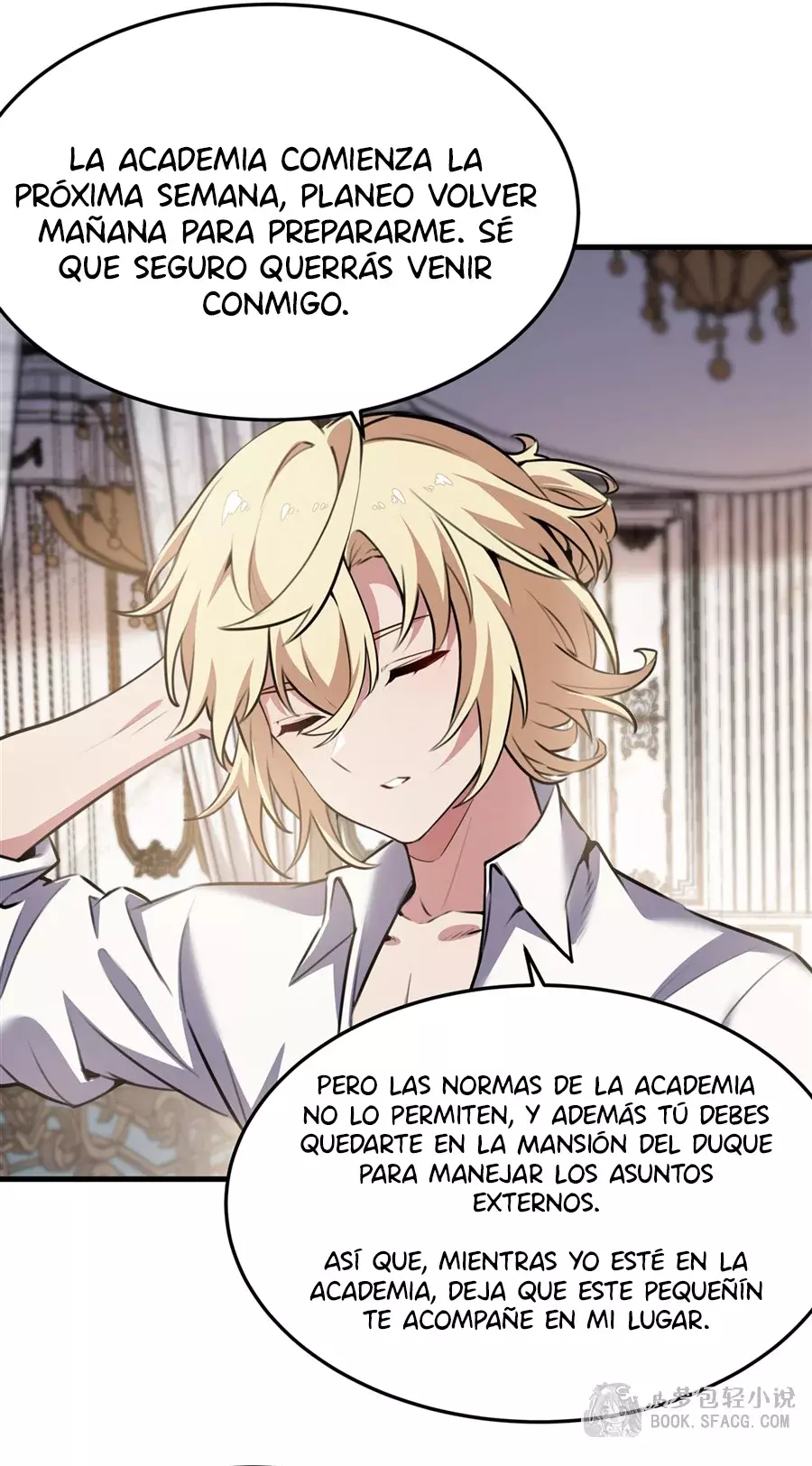 El villano rubio de la novela de la protagonista femenina quiere ser feliz capítulo 39 página 19