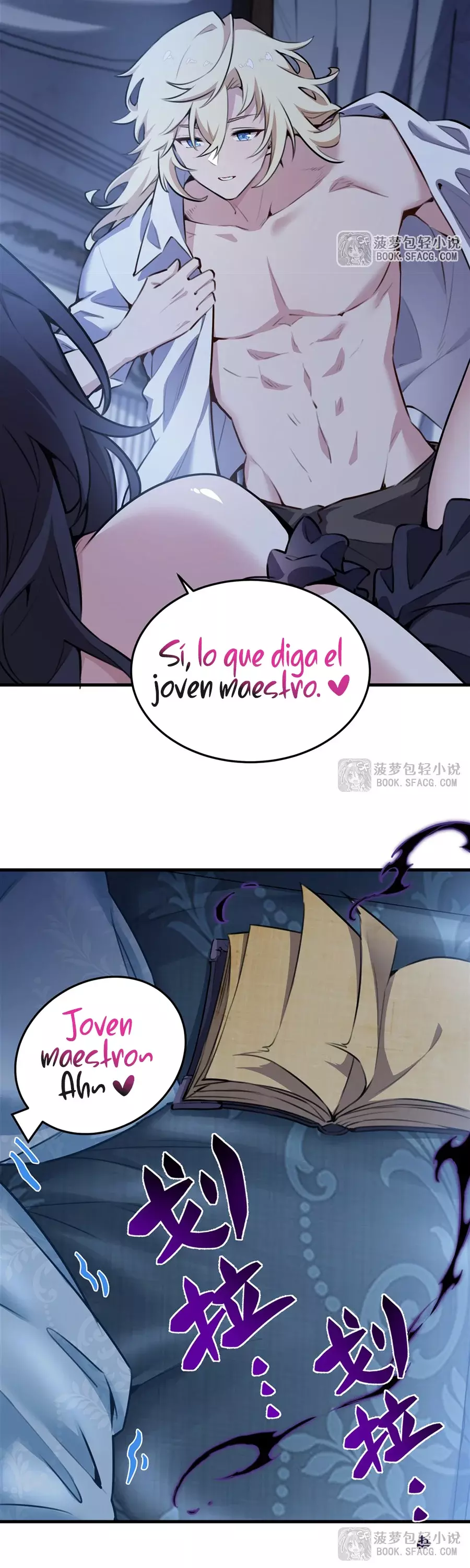 El villano rubio de la novela de la protagonista femenina quiere ser feliz capítulo 39 página 34