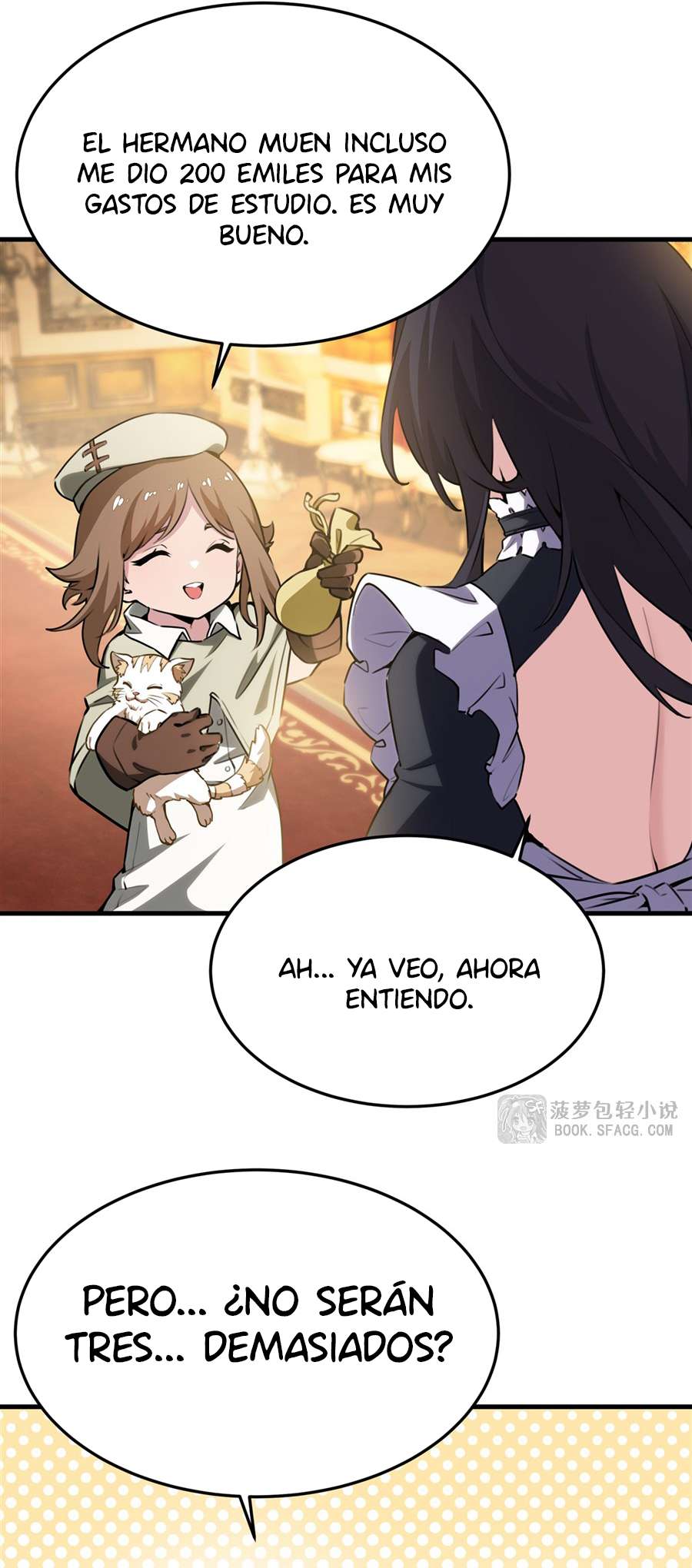 El villano rubio de la novela de la protagonista femenina quiere ser feliz capítulo 39 página 10