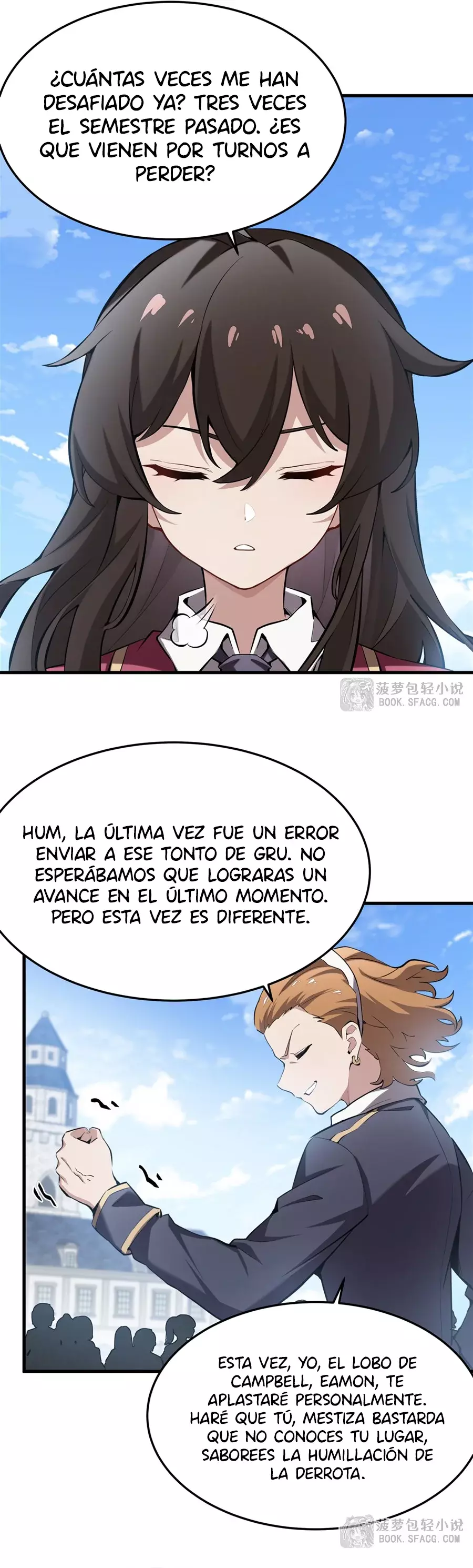 El villano rubio de la novela de la protagonista femenina quiere ser feliz capítulo 40 página 33
