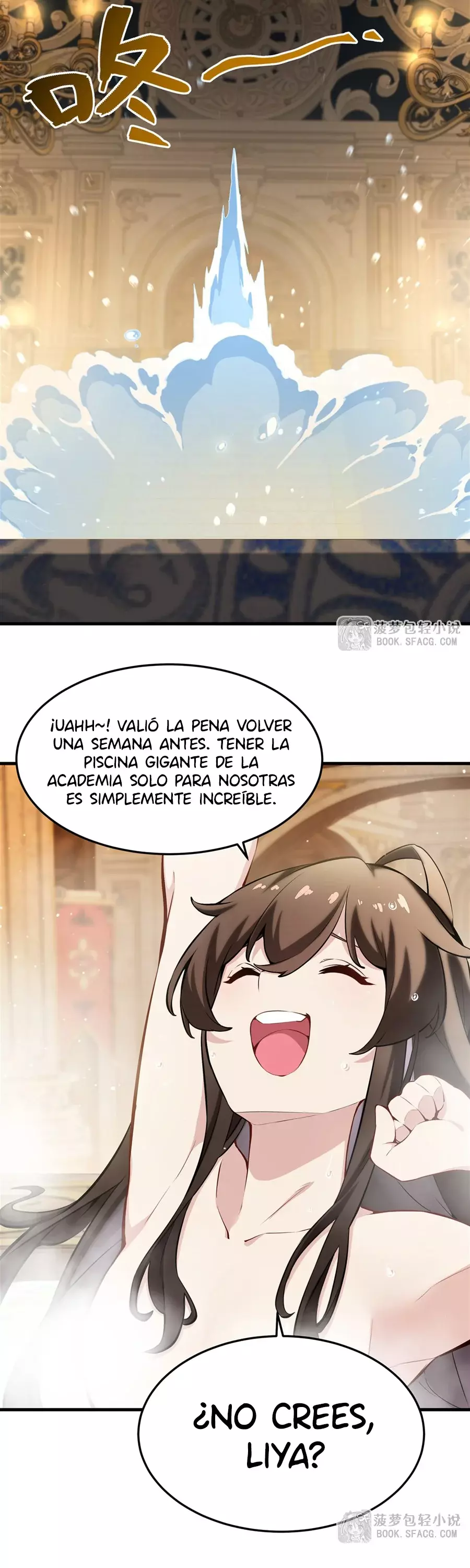 El villano rubio de la novela de la protagonista femenina quiere ser feliz capítulo 40 página 5