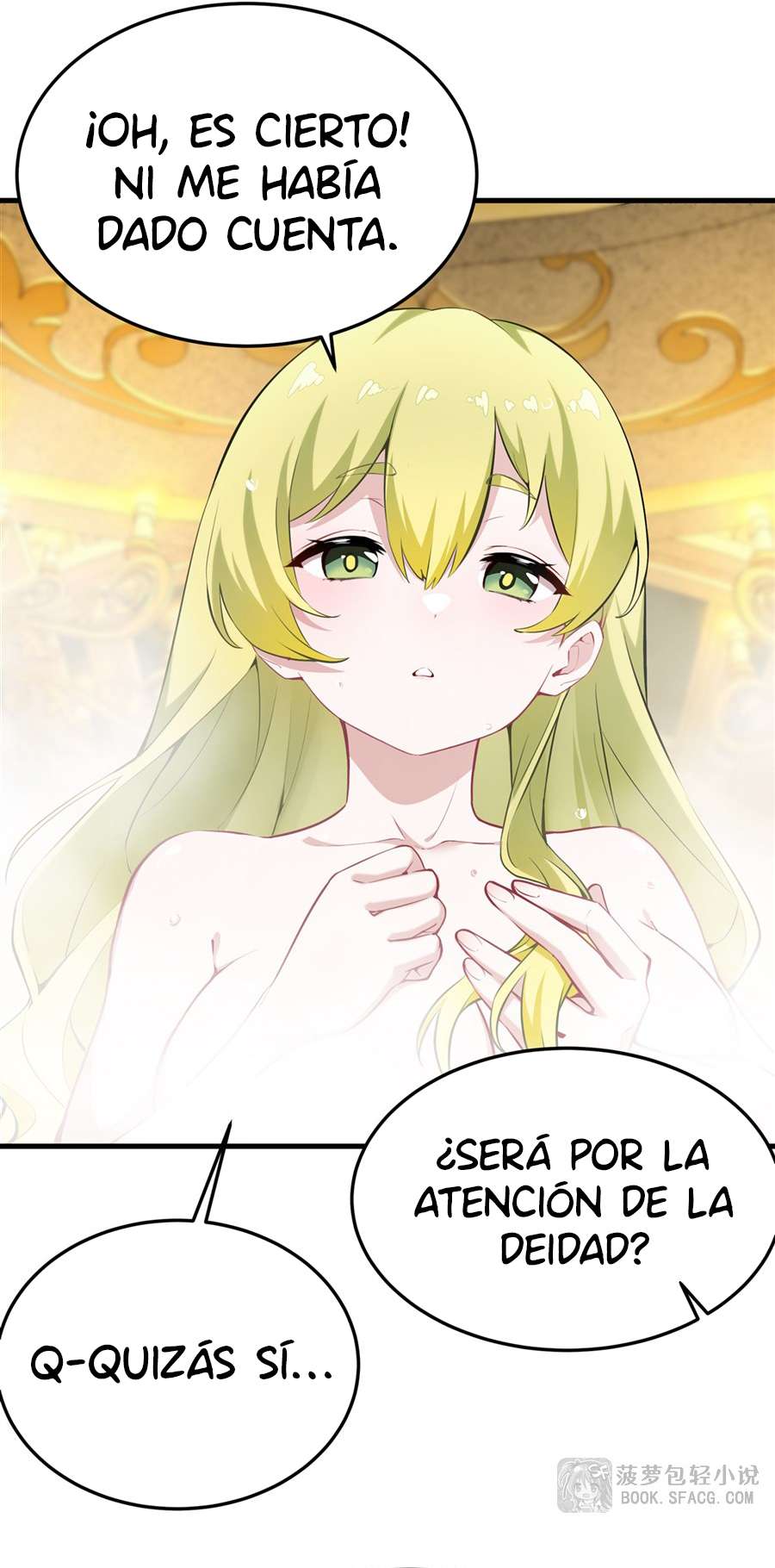 El villano rubio de la novela de la protagonista femenina quiere ser feliz capítulo 40 página 10