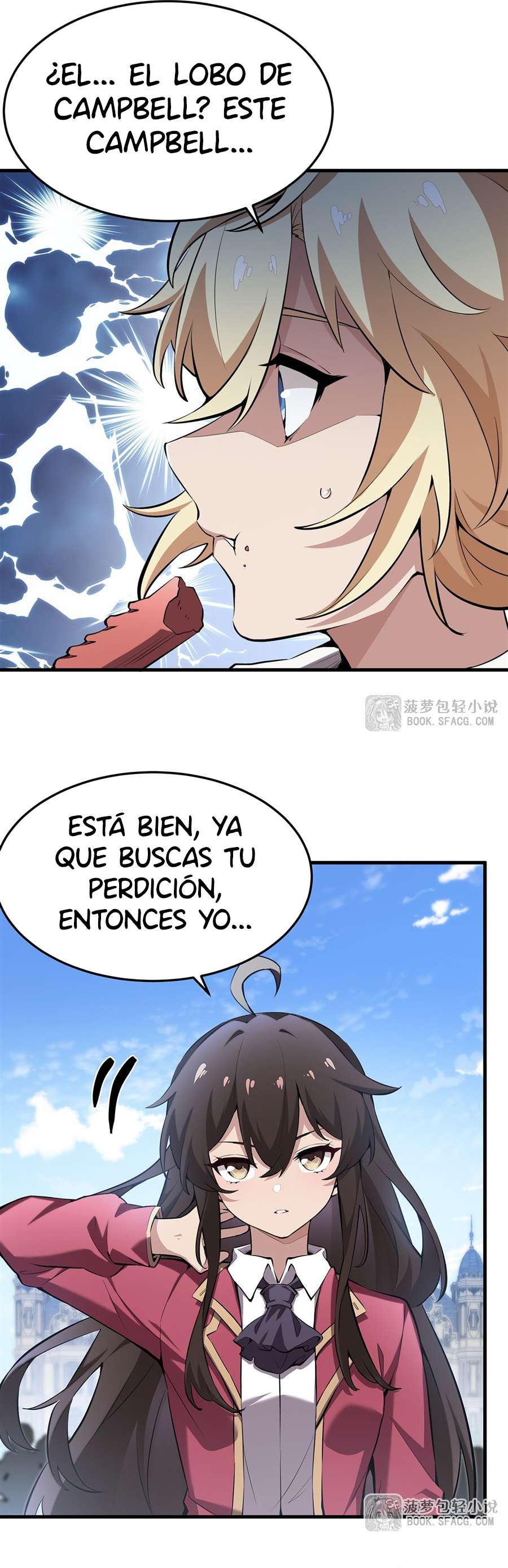 El villano rubio de la novela de la protagonista femenina quiere ser feliz capítulo 40 página 34