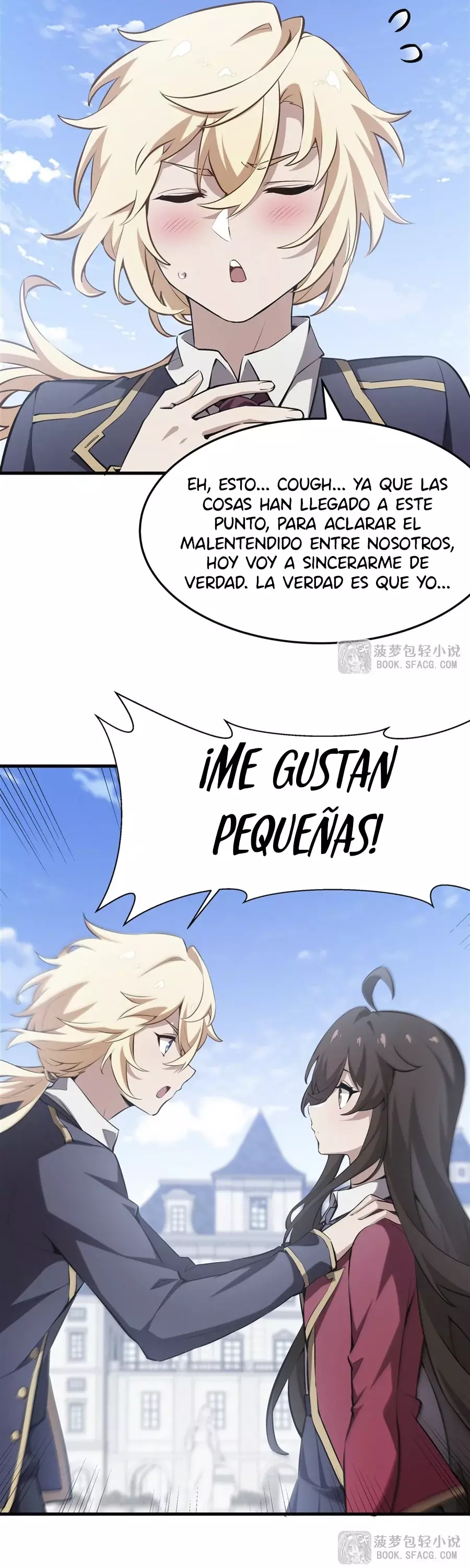 El villano rubio de la novela de la protagonista femenina quiere ser feliz capítulo 41 página 21
