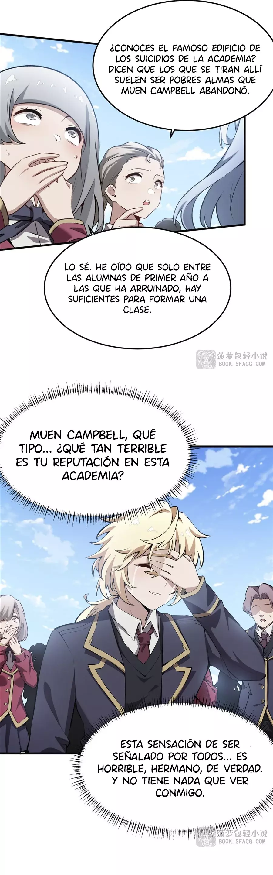 El villano rubio de la novela de la protagonista femenina quiere ser feliz capítulo 41 página 3