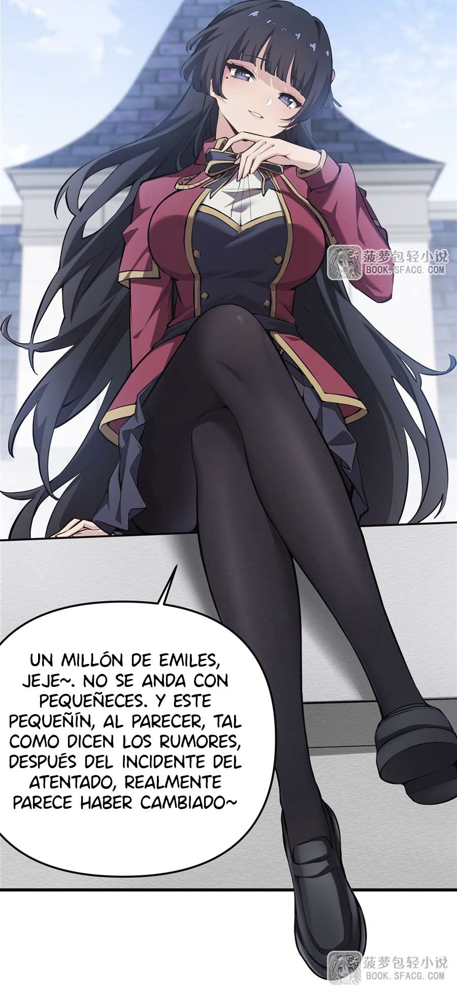 El villano rubio de la novela de la protagonista femenina quiere ser feliz capítulo 41 página 33