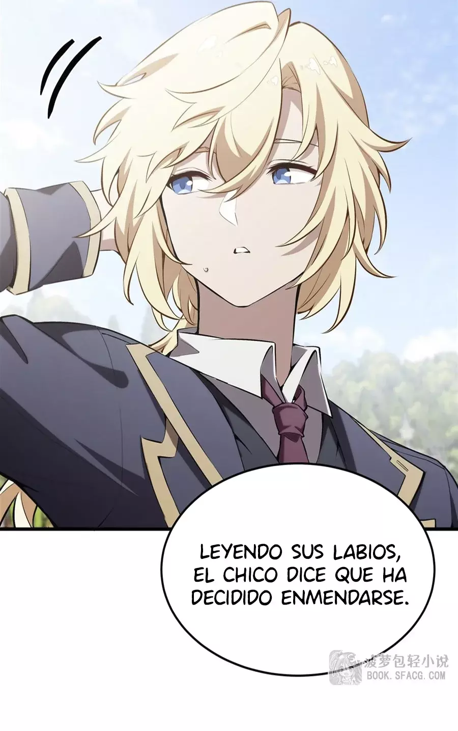 El villano rubio de la novela de la protagonista femenina quiere ser feliz capítulo 42 página 7
