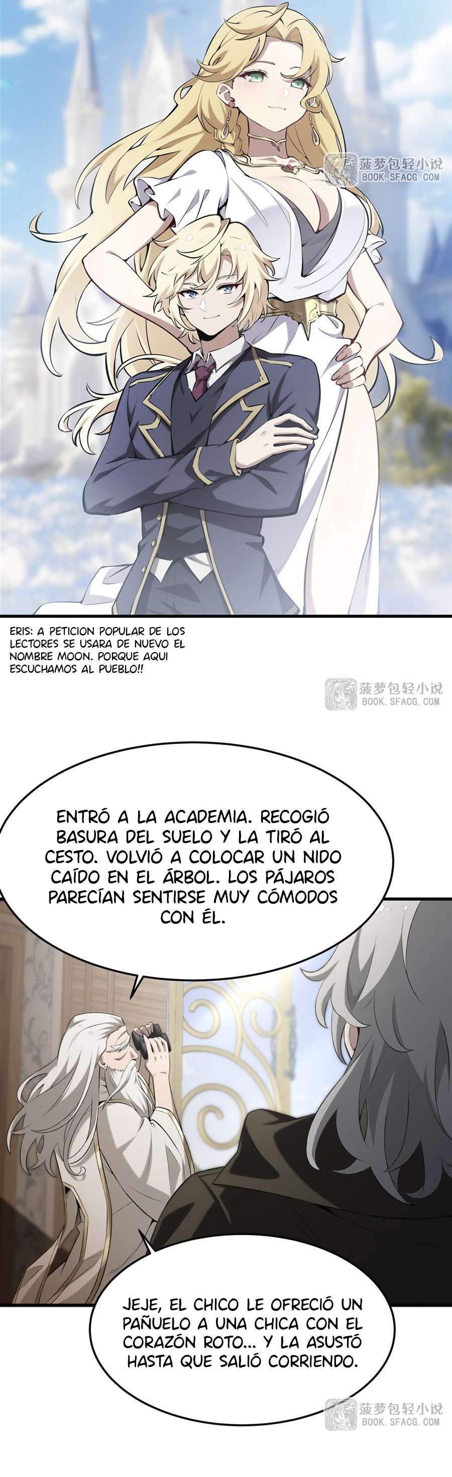 El villano rubio de la novela de la protagonista femenina quiere ser feliz capítulo 42 página 12