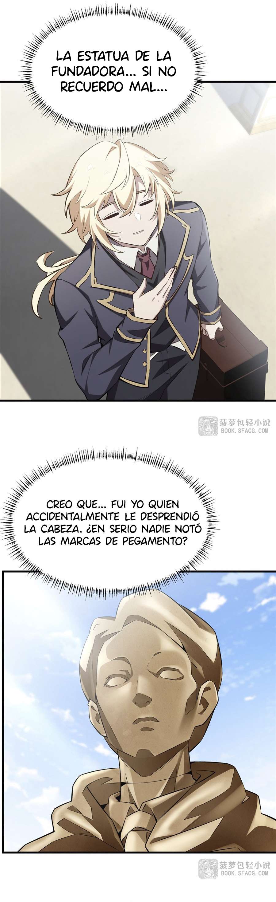 El villano rubio de la novela de la protagonista femenina quiere ser feliz capítulo 42 página 14