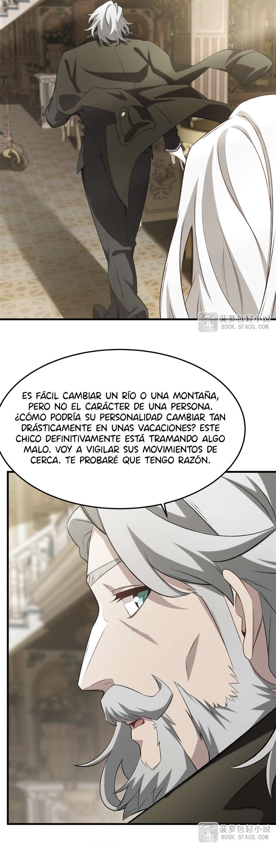 El villano rubio de la novela de la protagonista femenina quiere ser feliz capítulo 42 página 18