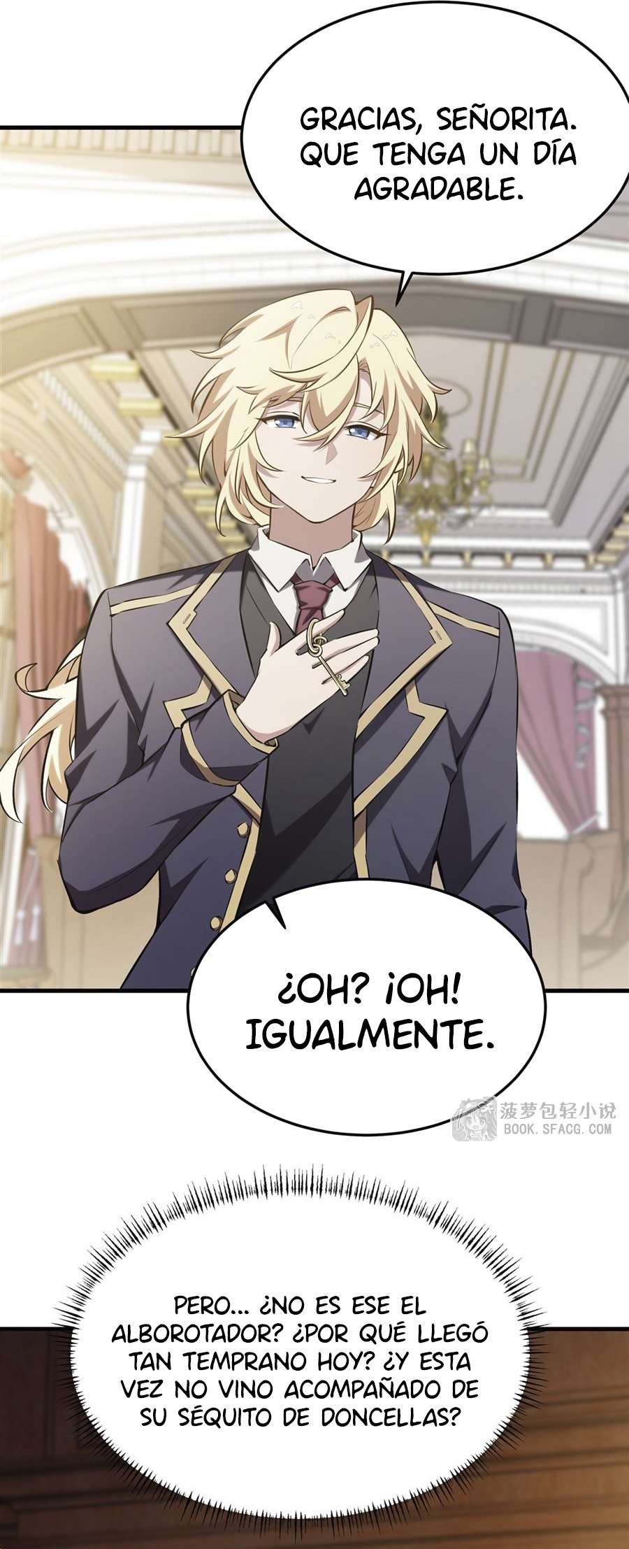 El villano rubio de la novela de la protagonista femenina quiere ser feliz capítulo 42 página 21