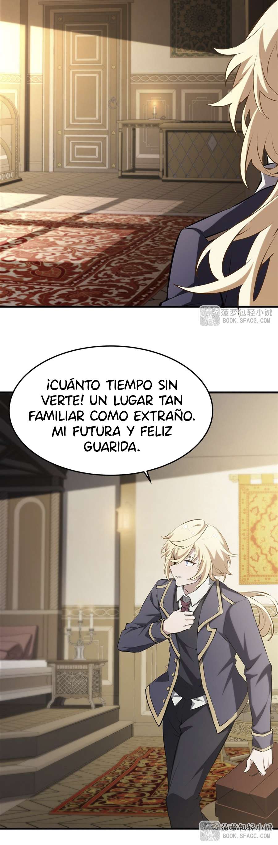 El villano rubio de la novela de la protagonista femenina quiere ser feliz capítulo 42 página 23