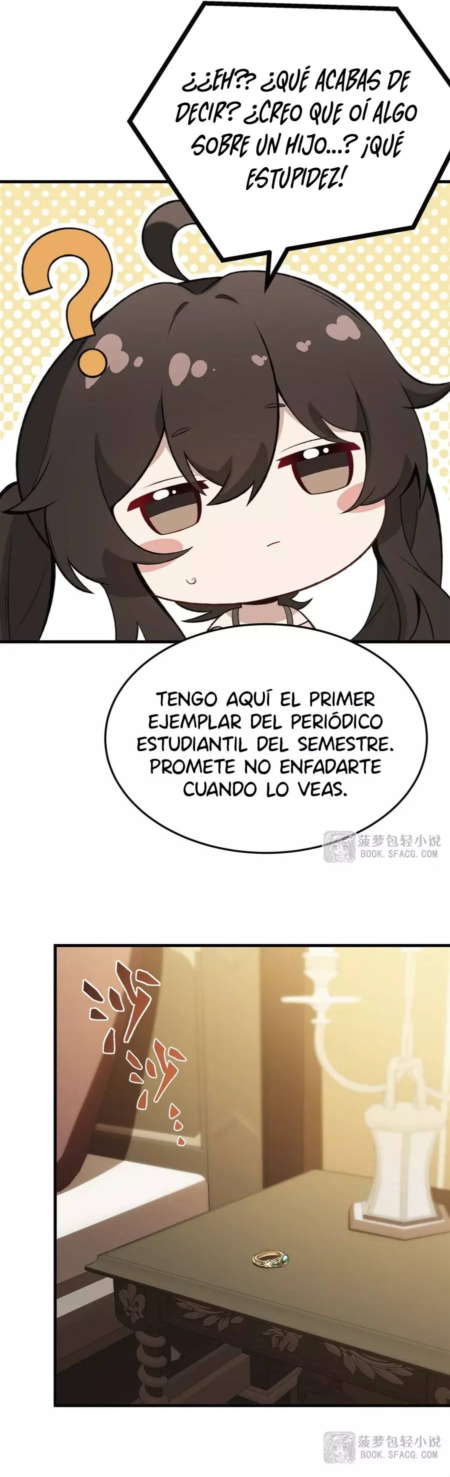 El villano rubio de la novela de la protagonista femenina quiere ser feliz capítulo 43 página 16