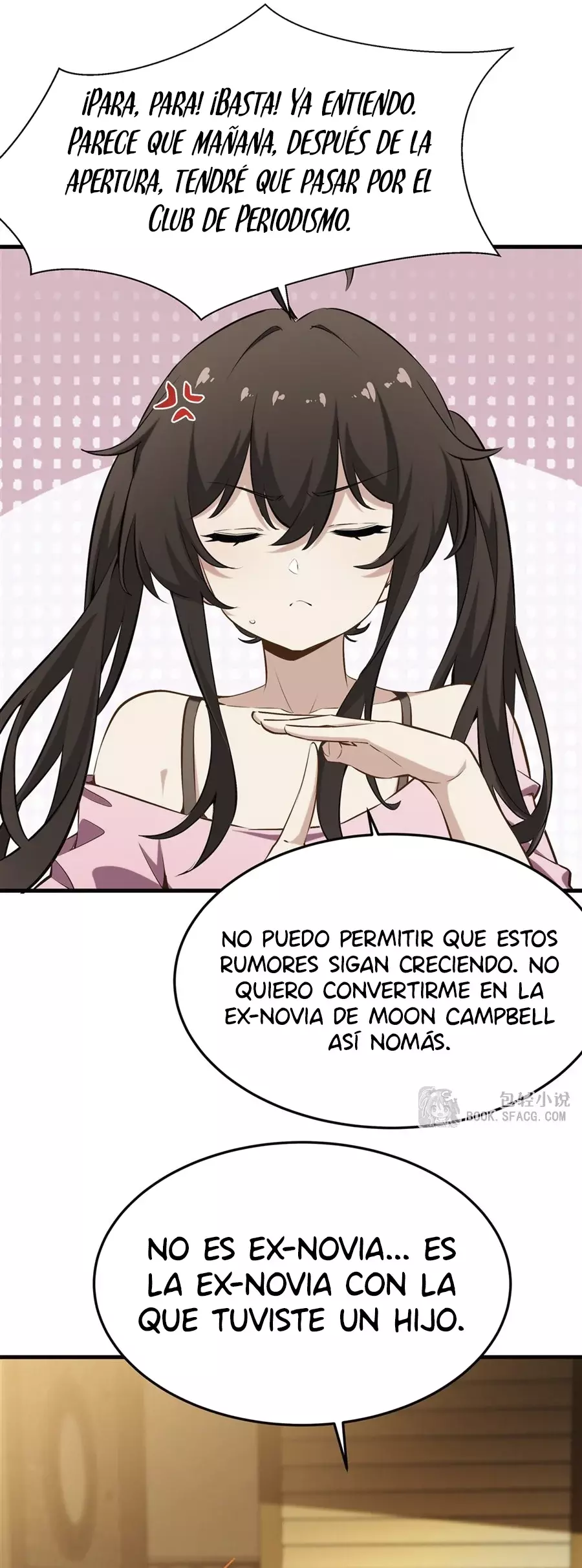 El villano rubio de la novela de la protagonista femenina quiere ser feliz capítulo 43 página 19