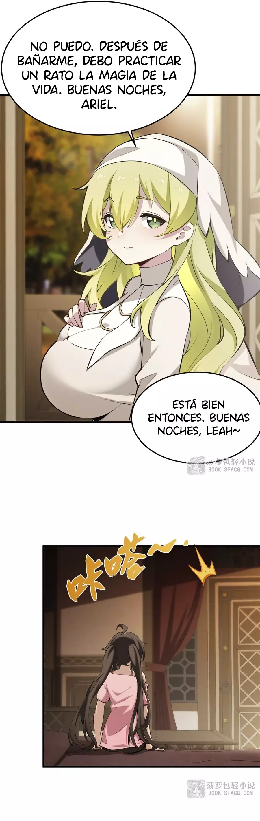 El villano rubio de la novela de la protagonista femenina quiere ser feliz capítulo 43 página 23