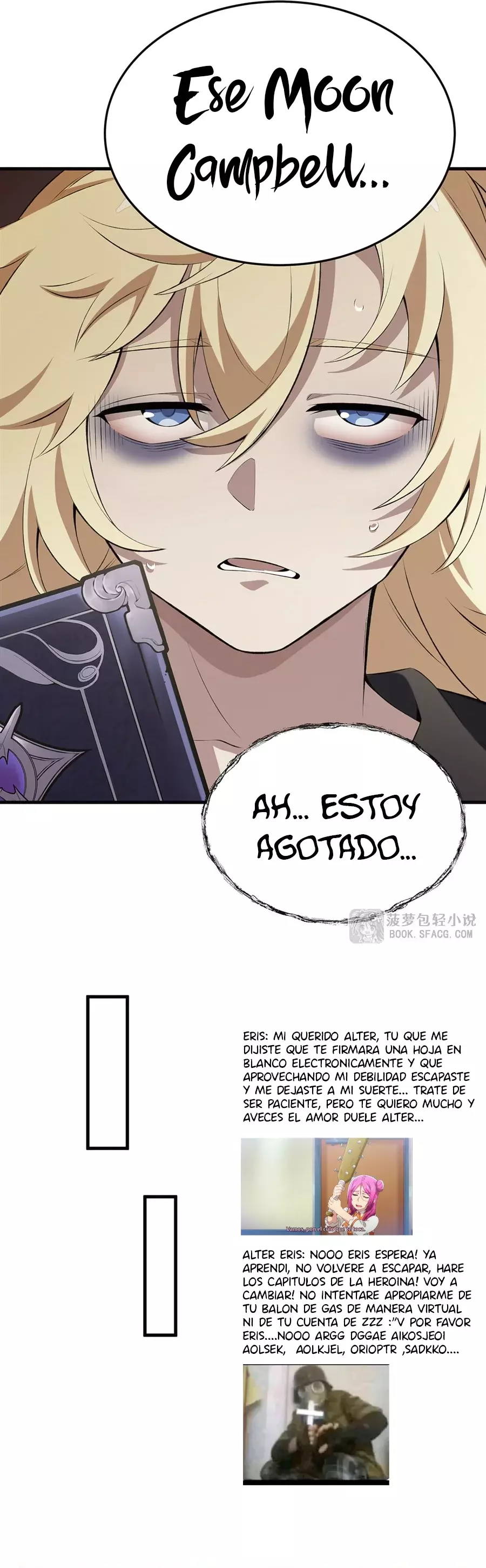 El villano rubio de la novela de la protagonista femenina quiere ser feliz capítulo 43 página 35