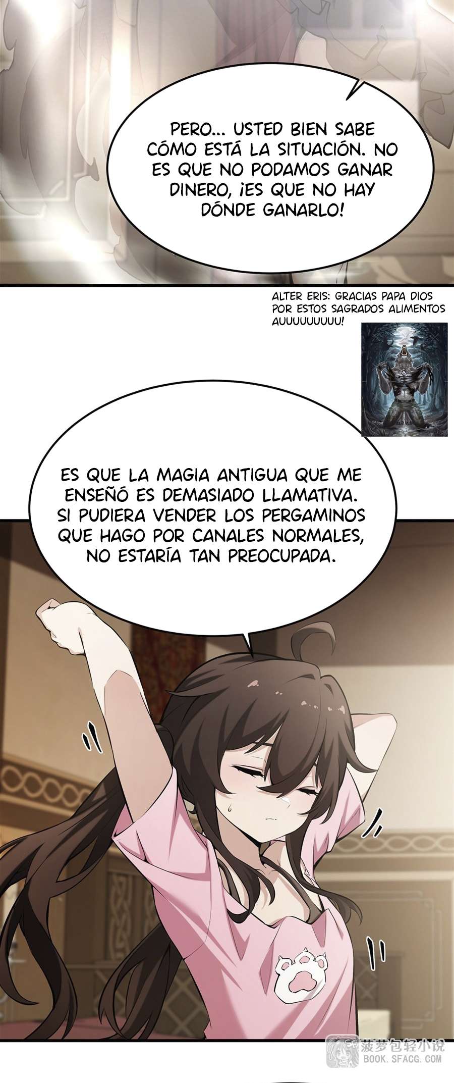 El villano rubio de la novela de la protagonista femenina quiere ser feliz capítulo 43 página 27