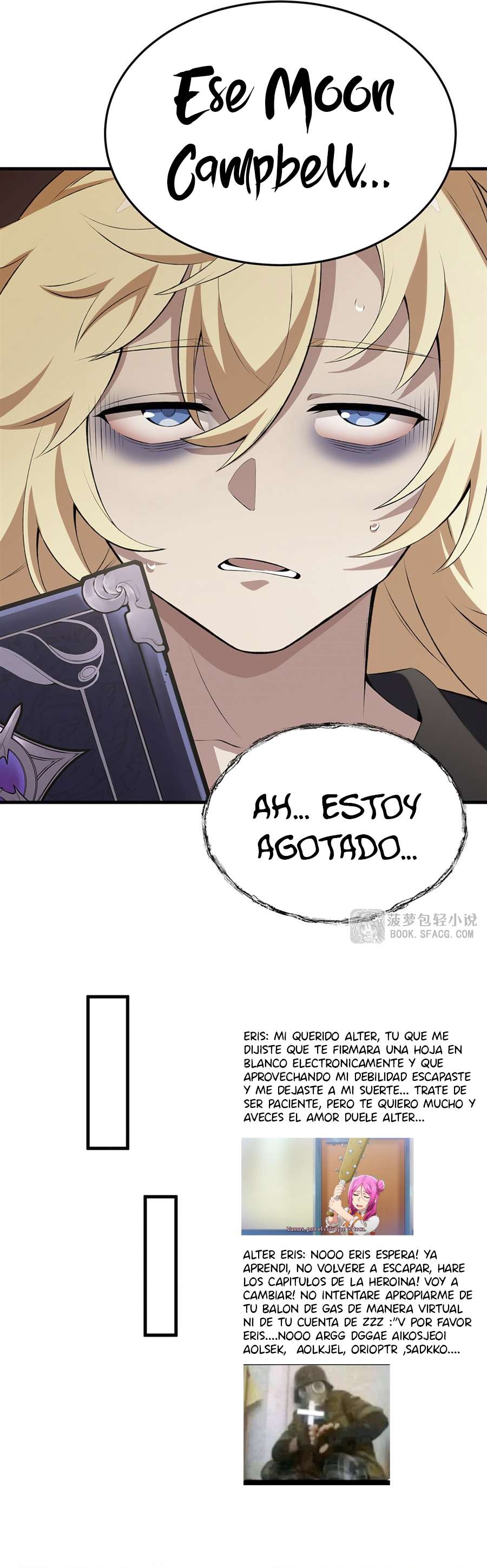 El villano rubio de la novela de la protagonista femenina quiere ser feliz capítulo 43 página 35