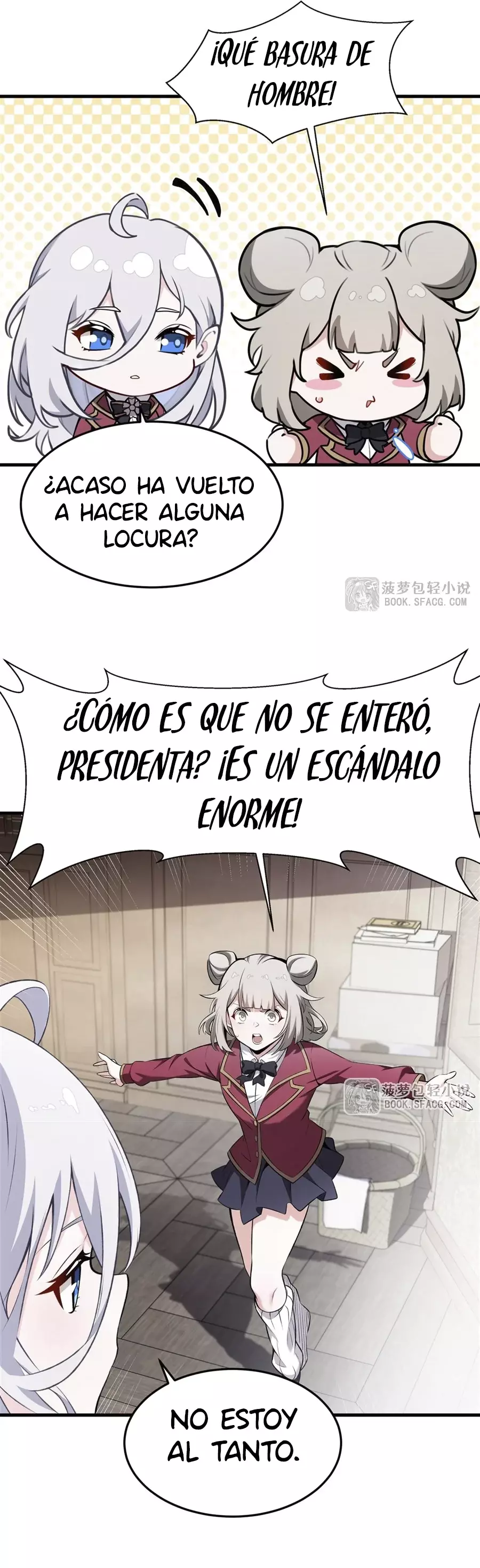 El villano rubio de la novela de la protagonista femenina quiere ser feliz capítulo 44 página 23