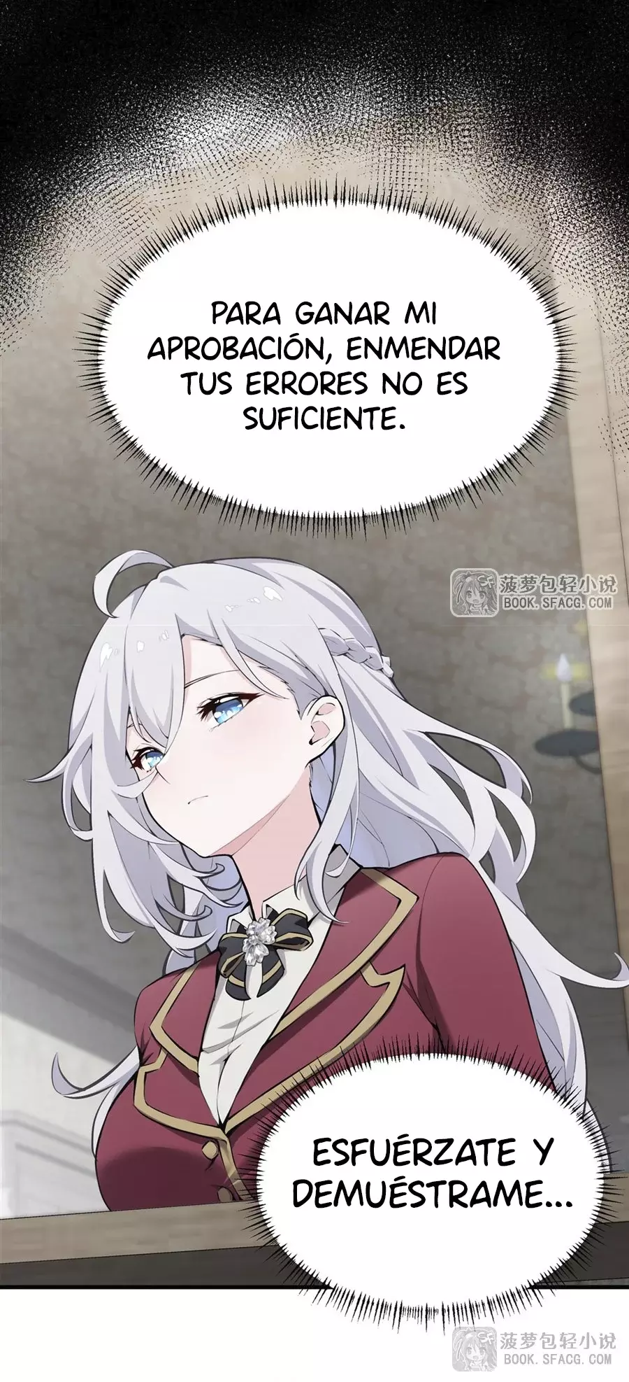 El villano rubio de la novela de la protagonista femenina quiere ser feliz capítulo 44 página 31