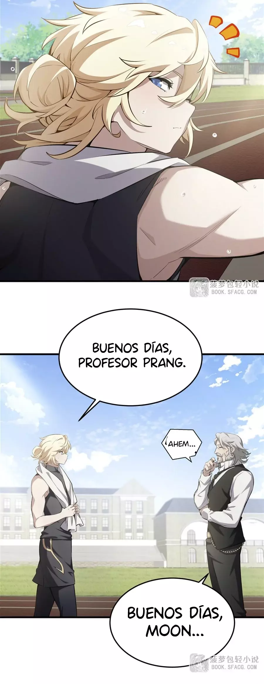 El villano rubio de la novela de la protagonista femenina quiere ser feliz capítulo 44 página 6