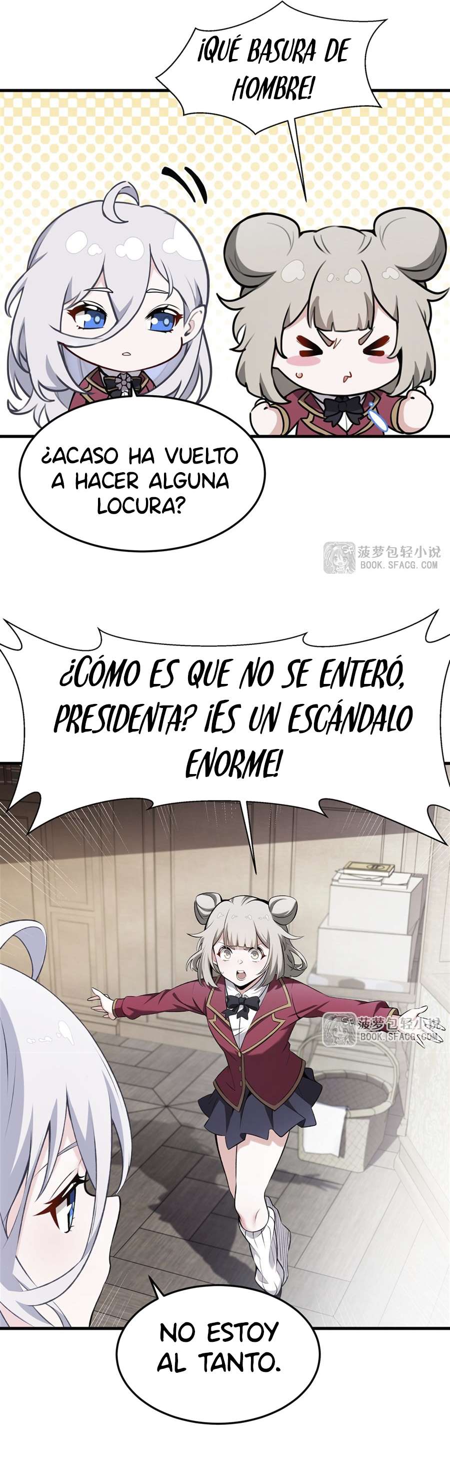 El villano rubio de la novela de la protagonista femenina quiere ser feliz capítulo 44 página 23
