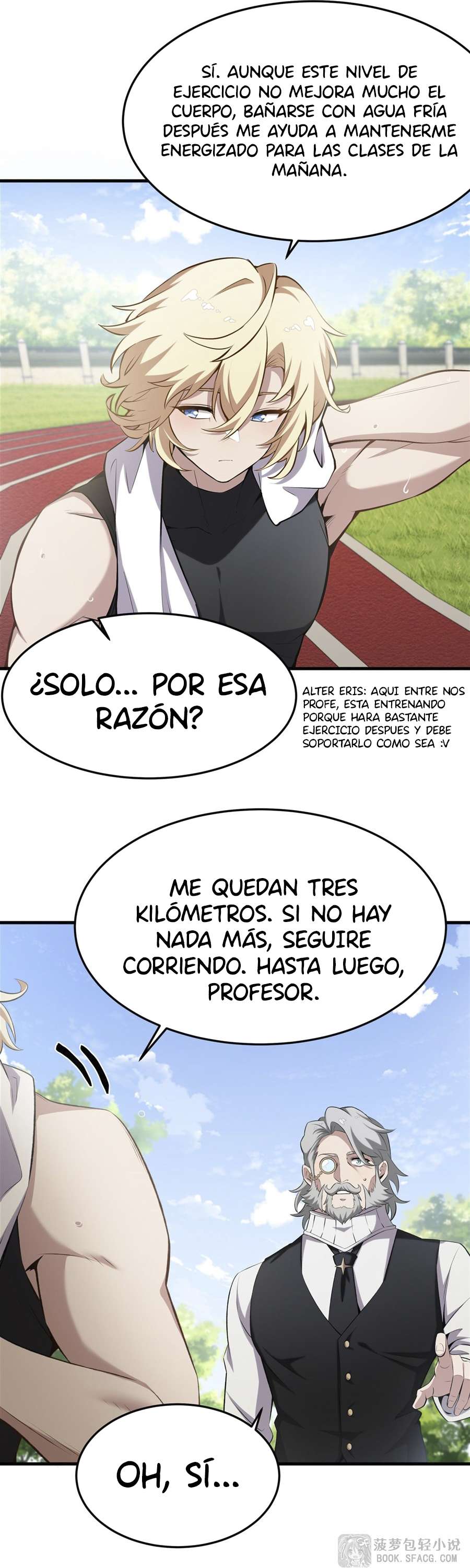 El villano rubio de la novela de la protagonista femenina quiere ser feliz capítulo 44 página 9
