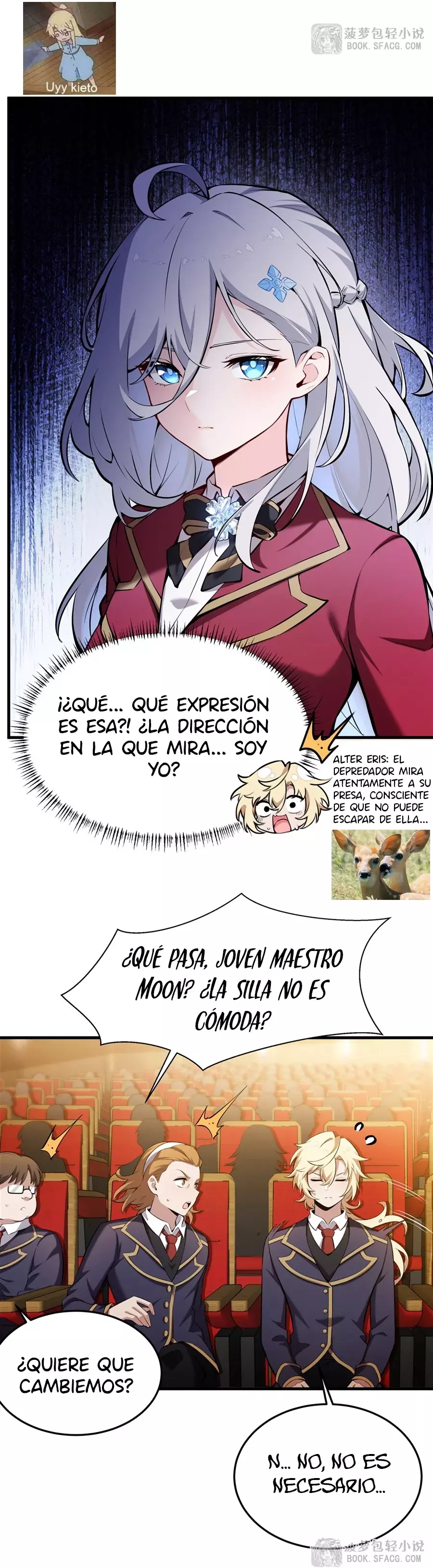 El villano rubio de la novela de la protagonista femenina quiere ser feliz capítulo 45 página 17